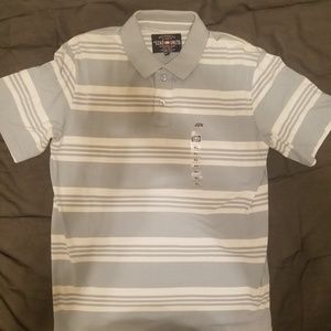 Echo short sleeve striped polo shirt